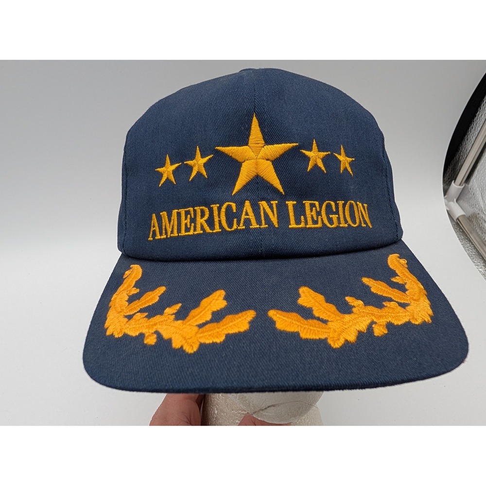 Vintage K-Products American Legion Navy Gold Scrambled Eggs Snapback Hat